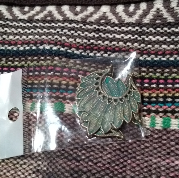 New feather boho earrings - Picture 5 of 6